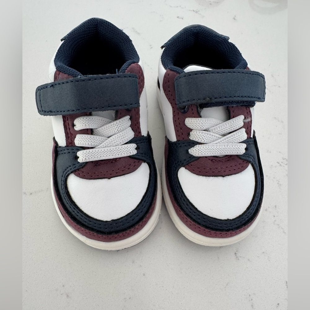 The Children's Place Burgundy, Navy and White Sneakers